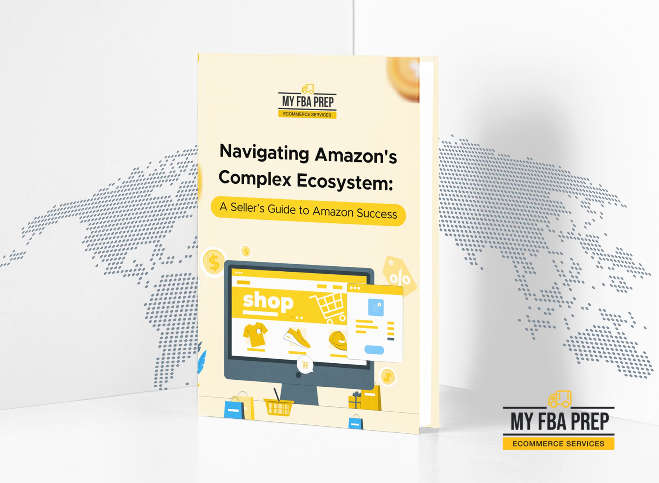 An image of a book from MyFBAPrep on navigating Amazon